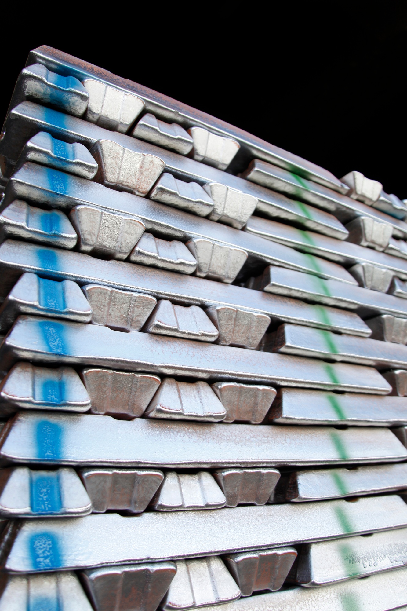 Stack of Aluminum ingots